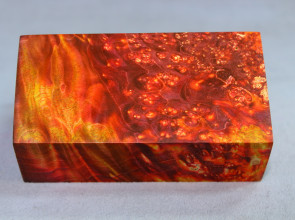 Stabilized Maple Burl Wood Mod Block